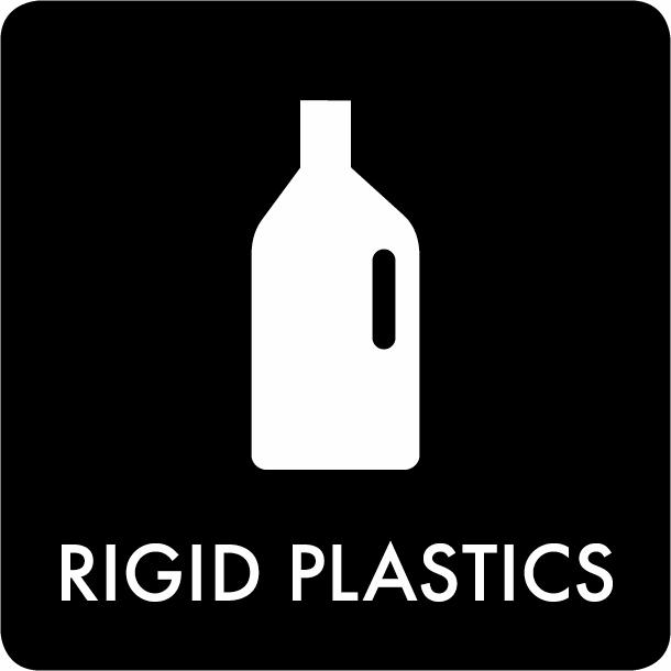 Piktogram Rigid plastics 12x12 cm Självhäftande Svart