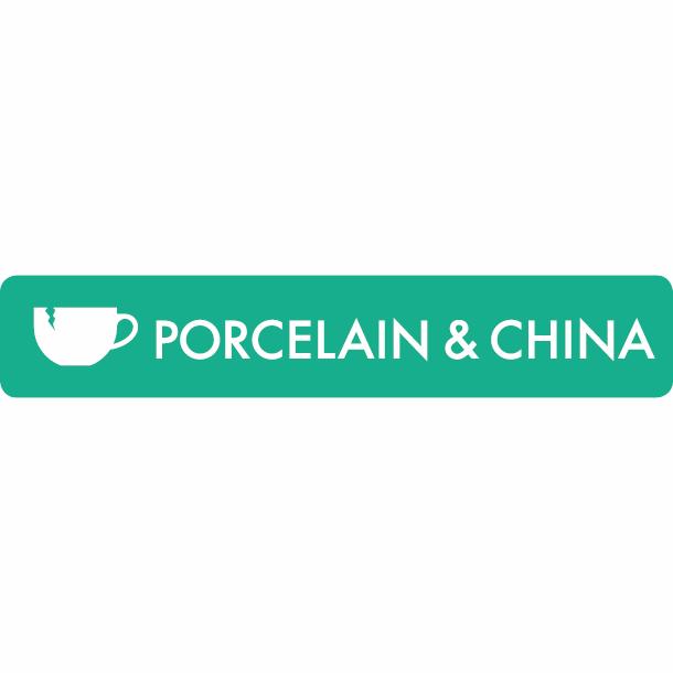Piktogram Porcelain & China 16x3 cm Självhäftande Ljusgrön