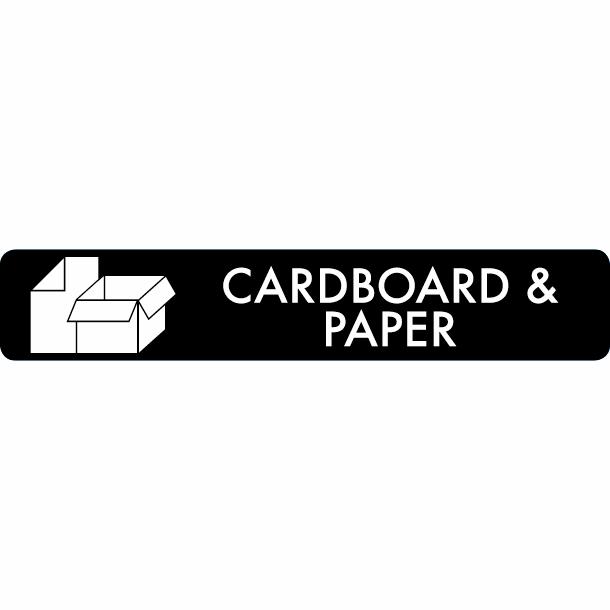 Piktogram Cardboard & paper16x3 cm Självhäftande Svart